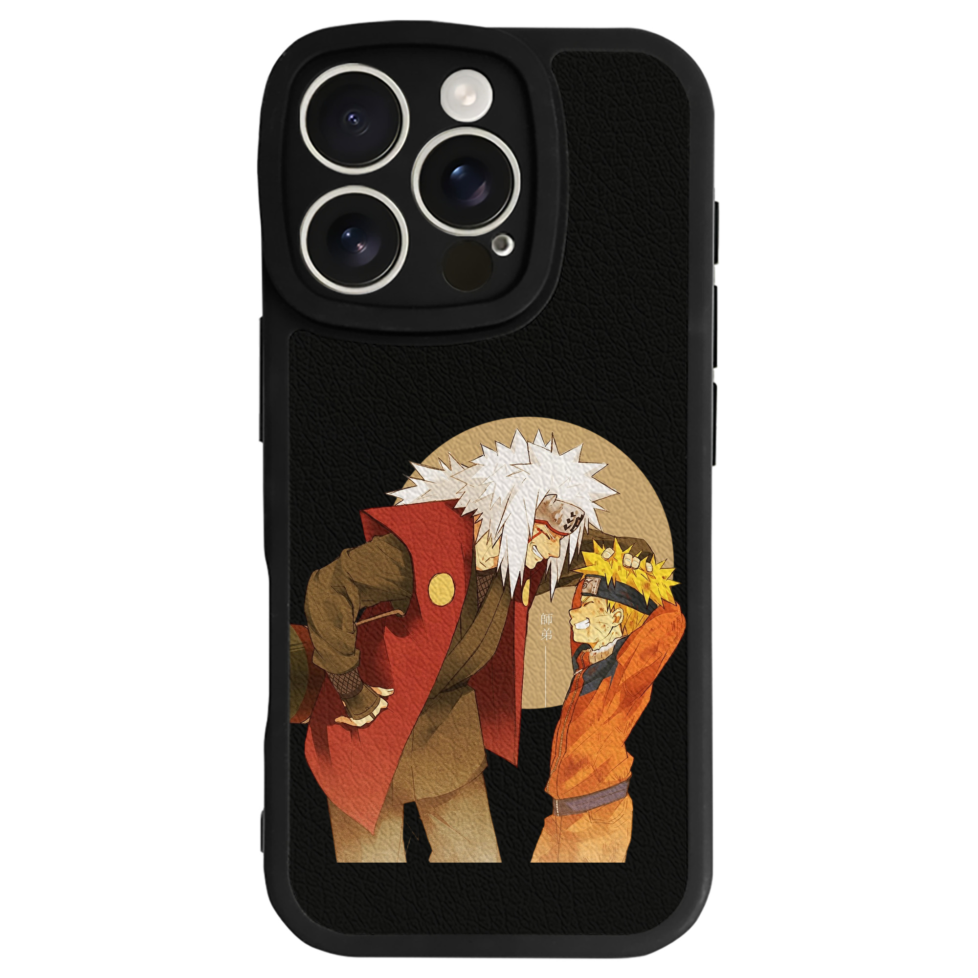 （画像用） NARUTO -ナルト- 自来也（じらいや） Jiraiya 【iPhone 16シリーズ対応】シリコンスマホケース（レザー調） 材質：シリコン